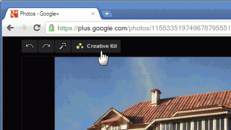 Google+ Plus - Editor de fotos online do Google