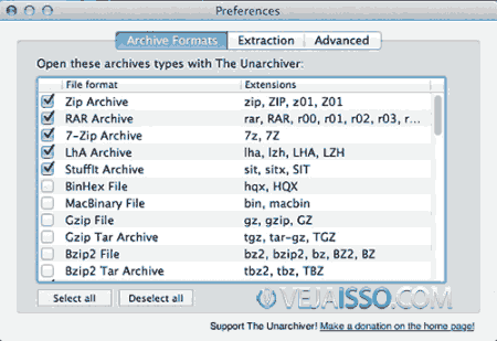 UnArchiver o melhor descompactador de arquivos ZIP, RAR e 7ZIP do Mac