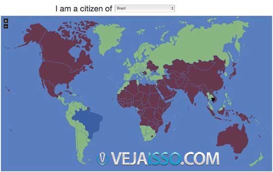 VisaMapper - Verificar necessidade de Visto Internacional