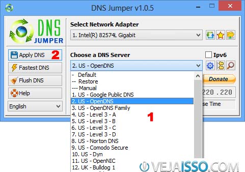 Lista completa com quase todos os servidores de DNS simplesmente para que você selecione e clique em aplicar e pronto! Nunca foi tão fácil configurar DNS no Windows