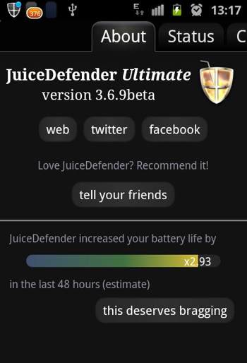 Juice Defender tira o maximo da bateria do seu celular e tablet ao deixar apenas os apps necessario rodando, 3g, wifi e bluetooth, sem te atrapalhar em nada