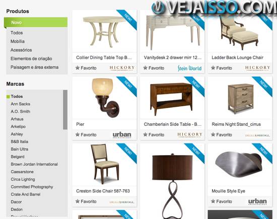 Diferentemente de todos os outros sites de programas, AutoDesk oferece todas as mobílias disponíveis à partir de um site único incluindo inúmeras marcas do mundo inteiro - para você se inspirar e testar na decoração da sua casa