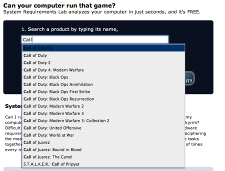 Exemplo de escolha de jogo para Testar - Os jogos de tiro usualmente exigem mais do computador, como Call of Duty