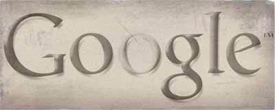 Logo do Google em Sépia - Fotografia Envelhecida