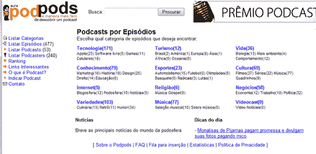 Podcasts em Português - Melhor diretório de Podcasts do Brasil