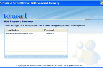 Programa Recuperar senha MSN Hotmail do PC - Hackear Live Messenger