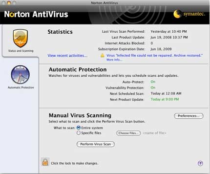 Norton Antivirus para Mac A tradicao da Norton na simplicidade do Mac