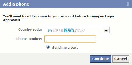 Configure seu telefone para conseguir acessar sua conta do Facebook com segurança