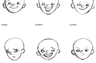 Como desenhar 50 expressões faciais - aprender desenhar rostos - Baixar apostila