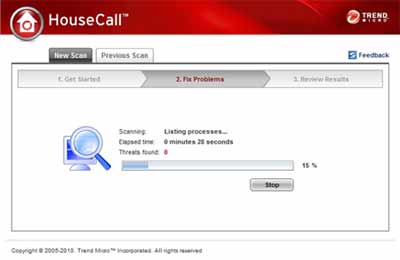 Trend HouseCall - Mais Completo site para verificar virus no PC, antivirus online gratis e completo