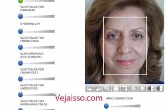 Simulador de Cirurgia Plástica - Antes e depois da estética do rosto