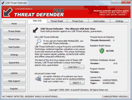 USB Theat Defender - Programa para fornecer segurança máxima anti-pendrive