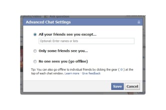 Como aparecer offline no chat do Facebook somente para uma pessoa