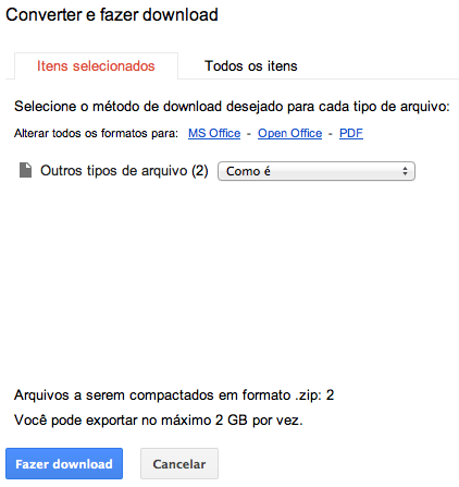 Como baixar documentos do Google Docs para PC - Salvar todos arquivos