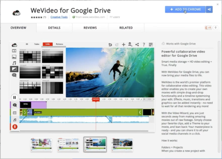 Editor de vídeo online - Funciona em qualquer navegador, no exemplo o App para o Google Chrome