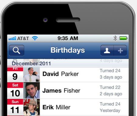 Sincronizar os aniversários do Facebook com iPhone ou iPad - No próprio contato vai ser adicionar o campo aniversário e vai aparecer no calendario do iOS