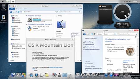 Baixar skin para transformar o Windows 8 em Mac OS X, mudar tema do PC