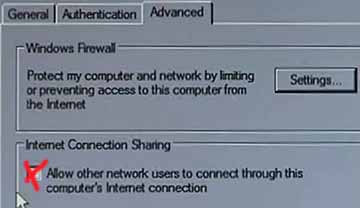 Clique com o lado direito na rede LAN ou na outra rede wireless e marque na opcao avancada permitir que outros computadores usem a minha internet