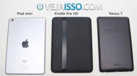 Comparação iPad Mini Kindle Fire HD e Google Nexus 7 - Os tablets de 7 a 8 polegadas