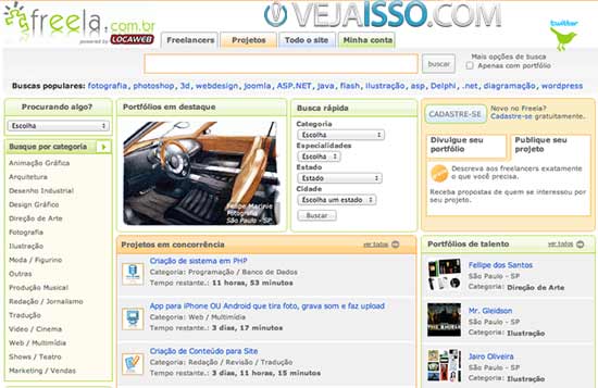 Freela.com.br o maior site para encontrar vagas freelancer grátis