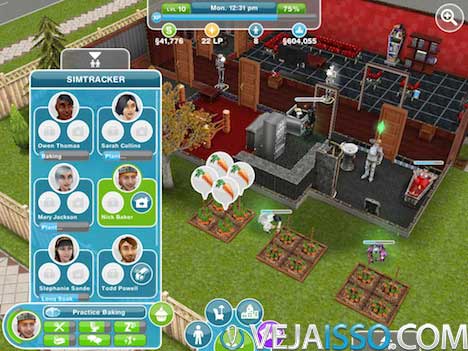 The Sims Free Play - Jogar The Sims 3 gratis no iPhone, criar sua casa, personagem, familia e romance com amgios