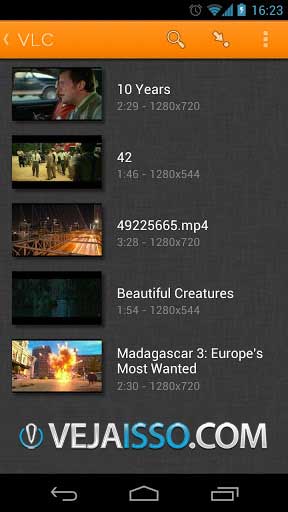 VLC o melhor app para ver videos no Android e ainda por cima grátis