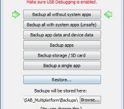 Simple ADB Backup - Programa para fazer backup android de contatos e apps sem root, grátis