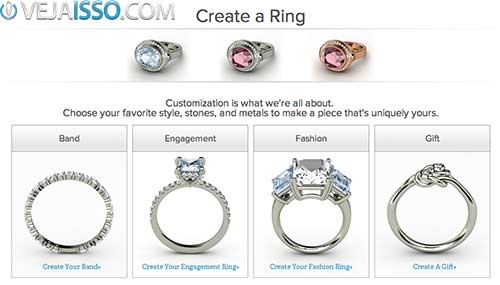 Criar anéis e brincos do seu jeito e comprar online - GEMVARA outra excelente opção
